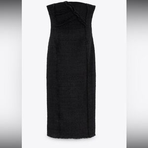 Strapless black Zara dress